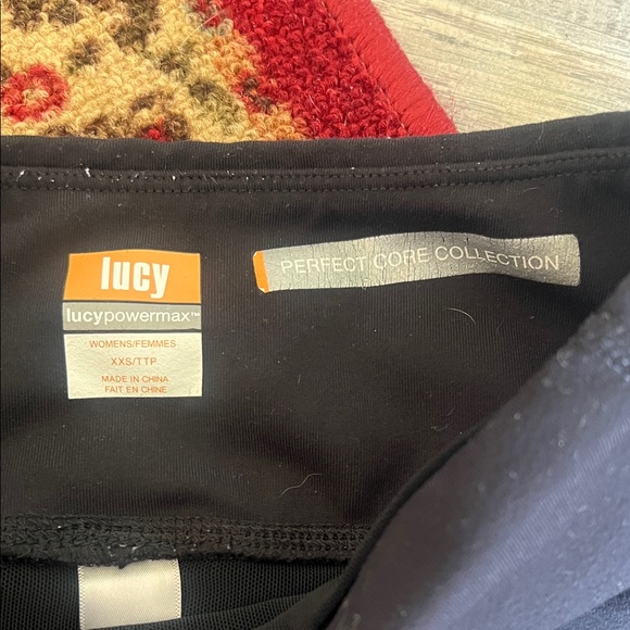 Lucy Power max compression Black High-Waisted yoga Pants XXXS - Picture 2 of 5